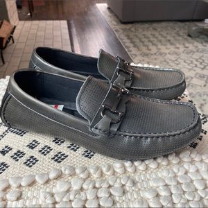 Alfani Pharrellch mens dress shoes. Charcoal in color.